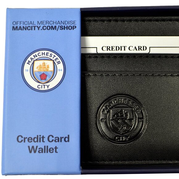 Manchester City FC Official Black Credit Card Holder Wallet - Picture 5 of 5